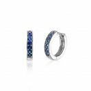 Zinzi silberne Ohrringe 15 x 3mm dunkelblau ZIO191DB