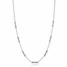 ZINZI zlv. collier met staafjes in organische vorm