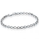 Zinzi silbernes Jasseron-Armband 4,5mm breit 18cm ZIA1911