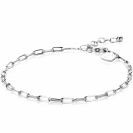 ZINZI silbernes Armband paperclip Glieder 2,5mm breit 17-20cm ZIA2150