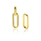 ZINZI zlv. oorbedels gg.verg. paperclip glad 18mm