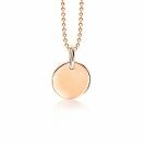 ZINZI silberner Anhänger rosé vergoldet glatt rund 12mm ZIH1825R