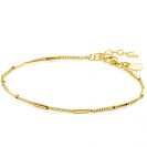 ZINZI zlv.armband gg.verg.gourmet met staafjes dun
