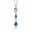 ZINZI zlv. hanger blauw tinten en zirconia's