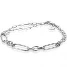 ZINZI silbernes Armband wo verschiedene runde Glieder kombiniert werden ZIA1991