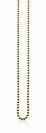 45cm ZINZI Silberkette gelbvergoldete Kugeln 2mm ZI45BOLG