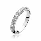ZINZI silberner Ring weiß ZIR881