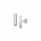 ZINZI silberne Ohrstecker glatt Stab 12mm ZIO1384