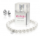 ZINZI Geschenkset mit Eau de Parfum, Creolen und Perlenarmband GIFTSET10