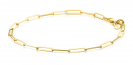 ZINZI Gold 14Karat Gold Armband mit Paperclip Gliedern 2,7mm breit ZGA297