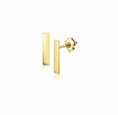 ZINZI GOLD oorknopjes staafje plat 10x2mm