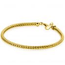 ZINZI zlv.geel vergulde vk. slangenarmband