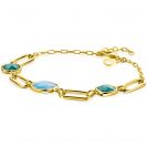 ZINZI zlv.armband gg.verg.ov.schakels/turq/groen