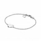 ZINZI zlv. armband met hart plaatje