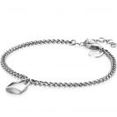 ZINZI zlv. armband gourmet met slotje hanger