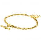 ZINZI zlv. armband gg.verg. grmt. met t-bar hanger