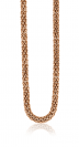 ZINZI silbernes Gliederkette rosé vergoldet 4,5mm breit 45cm ZIC1057R