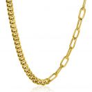 ZINZI zlv. collier gg.verg.1/2grmt/paperclip 45cm