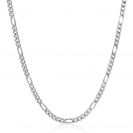 ZINZI zlv. collier figaro schakels 3.5mm 45cm