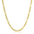 ZINZI zlv. collier g.gverg.figaro schakels 3.5mm 45cm