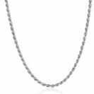 ZINZI zlv. koord collier 3mm 45cm