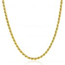 ZINZI zlv. koord collier geelgoud verguld 45cm
