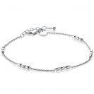 ZINZI silbernes Knöchelband ovaltjes 23+4cm ZIE1809