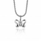 ZINZI zlv. hanger vlinder met zirconia