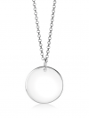 ZINZI zlv. hanger rond plaatje 20mm