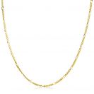 ZINZI zlv. figaro collier 45 cm geel verguld