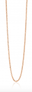 45cm ZINZI silberne Jasseron Kette rosé vergoldet ZILC-J45R