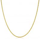 ZINZI zlv. koord collier 42cm geelverguld