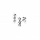 ZINZI silberne Ohrstecker 3x rund  weiß ZIO1443