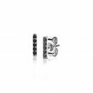 ZINZI silberne Ohrstecker Stab schwarz 8mm ZIO1689BL
