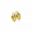 ZINZI zlv. klapcreolen gg.verguld zirconia 12x3mm