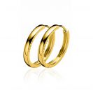 ZINZI * zlv. klapcreolen goud verguld  24x3mm