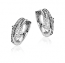 ZINZI silberne cross-over Ohrringe 19x6mm  weiße Zirkonia ZIO2190