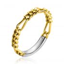 ZINZI zlv. aanschuifring gg.verg.figaro 3mm mt.62