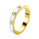 ZINZI zlv. aanschuifring wit emaille zirc.3mm mt.62
