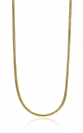 Zinzi silberne Schlangenkette gelb vergoldet 1mm breit ZISL45G