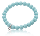 Zinzi Charms StretchArmband one-size türkise Perle CH-A20T