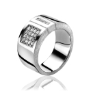 Mart Visser by ZINZI silberner Ring weiß MVR7