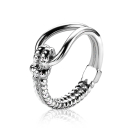 Mart Visser by ZINZI silberner Ring bearbeitet MVR9