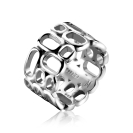 Mart Visser by ZINZI silberner Ring breit glatt 12mm MVR3