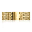 ZINZI Retro Uhrenarmband aus Stahlgewebe Gelbgold 18mm RETBand13