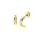 ZINZI GOLD oorstekers rond zirc.railzetting 8x2.5mm