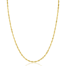ZINZI Gold 14 Karat massiv goldene Singapore-Kette, 1,8mm breit, 41-43cm ZGC501
