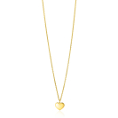 ZINZI GOLD collier met plaatje hart 40-43cm