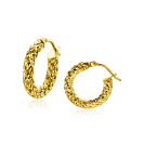 ZINZI GOLD oorringen bewerkt 16x3mm