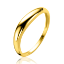 ZINZI Gold 14kt glatter, organisch geformter goldener Ring ZGR533